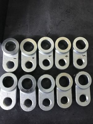 ποιότητας  Custom Made Forged Detent Pin Holder Parts in Q235 Steel with Galvanized Surface and +/-0.1mm Tolerance εργοστάσιο